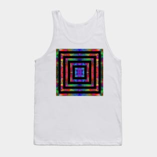 colorful trippy squares Tank Top